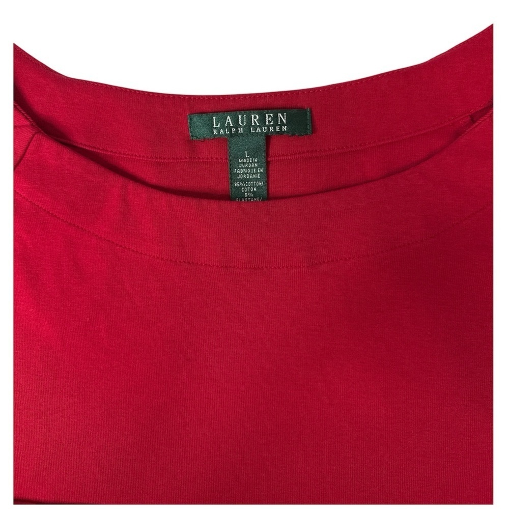 Ralph Lauren Kids Bright Red Short Sleeve Tee - Picture 2 of 3